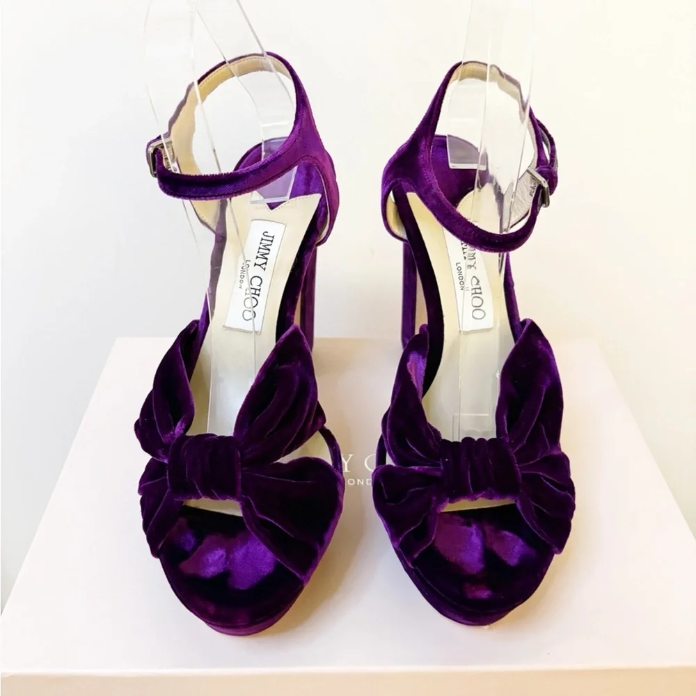 Jimmy Choo Heloise 120 Platform Heels - Picture 8 of 14